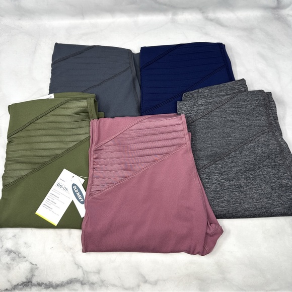 Old Navy Pants - NWT Old Navy 5 Pairs High-Rise Moto Compression 7/8-Length Street Leggings Tall
